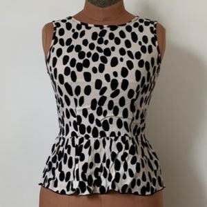 H&M Dalmatian spot sleeveless top